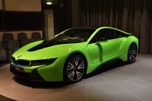 bmw i8 lime green